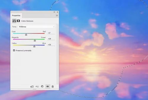 آموزش طراحی غروب خورشید در فتوشاپ
